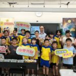 坪林國小師生與基金會團隊參與部件獸桌遊活動合影